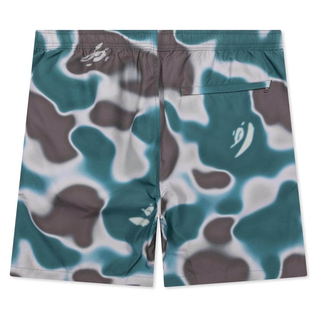 Liquid Camo One Point Beach Shorts - Olive Drab Male Product Image