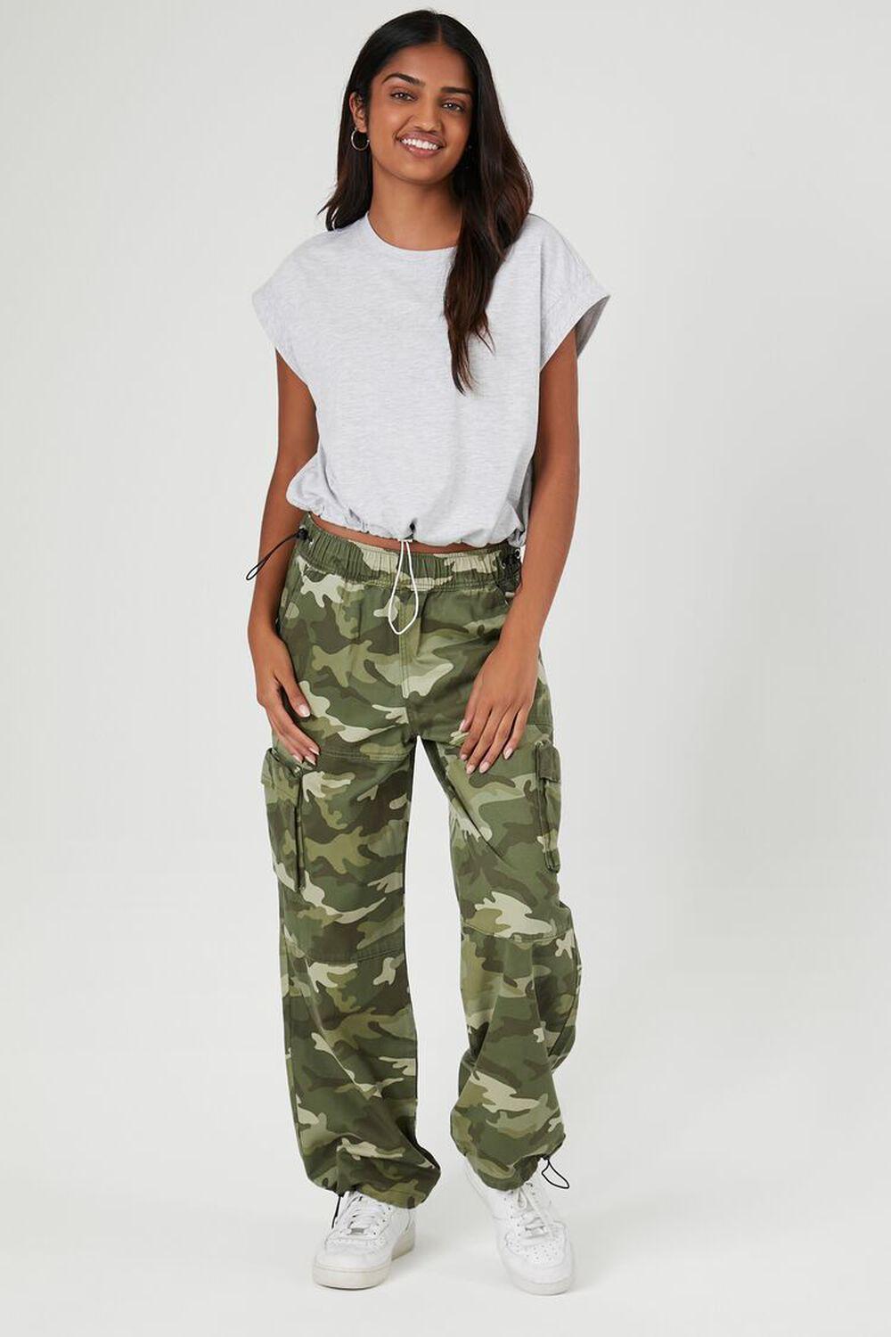 Bratz x F21 Camo Print Cargo Joggers | Forever 21 Product Image