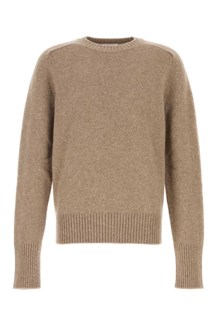 THE ROW Cappuccino Wool Mansell Sweater In Light Brown Product Image