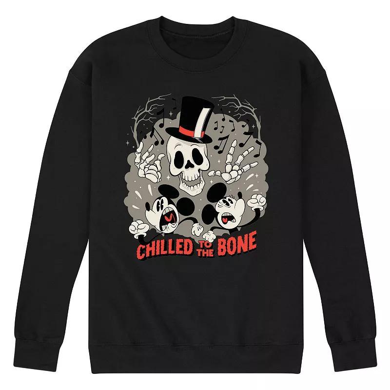 Disneys Mickey & Minnie Mouse Mens Chilled To The Bone Fleece Sweatshirt Product Image