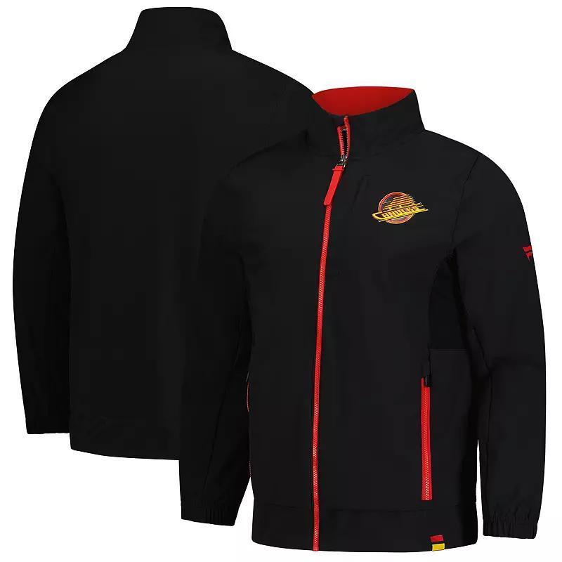 Men's Fanatics  Black Chicago Blackhawks Authentic Pro Rink Coaches Full-Zip Jacket, Size: 2XL Product Image