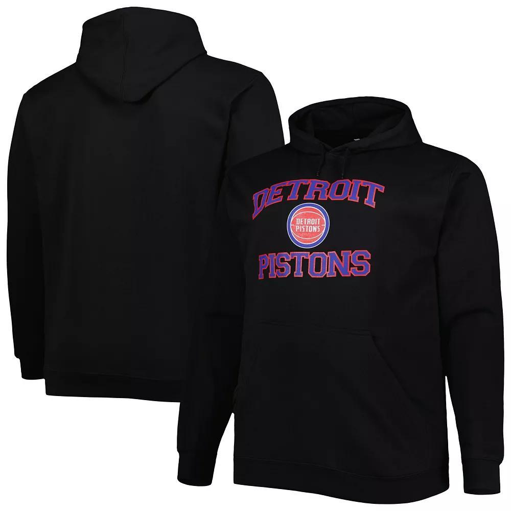 Men's Black Detroit Pistons Big & Tall Heart & Soul Pullover Hoodie, Size: XLT, Pis Black Product Image