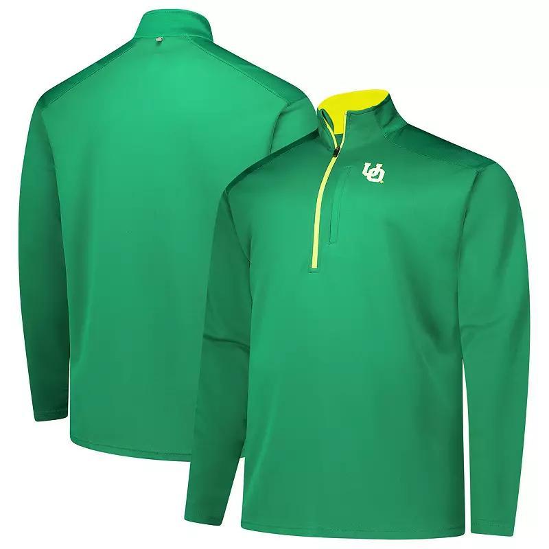 Men's Fanatics Green Oregon Ducks Big & Tall Defender Quarter-Zip Top,  Product Image