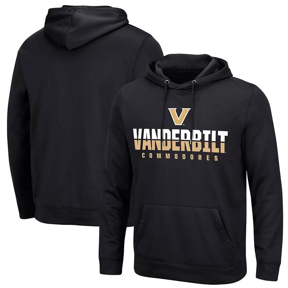 Men's Colosseum Black Vanderbilt Commodores Lantern Pullover Hoodie,  Product Image
