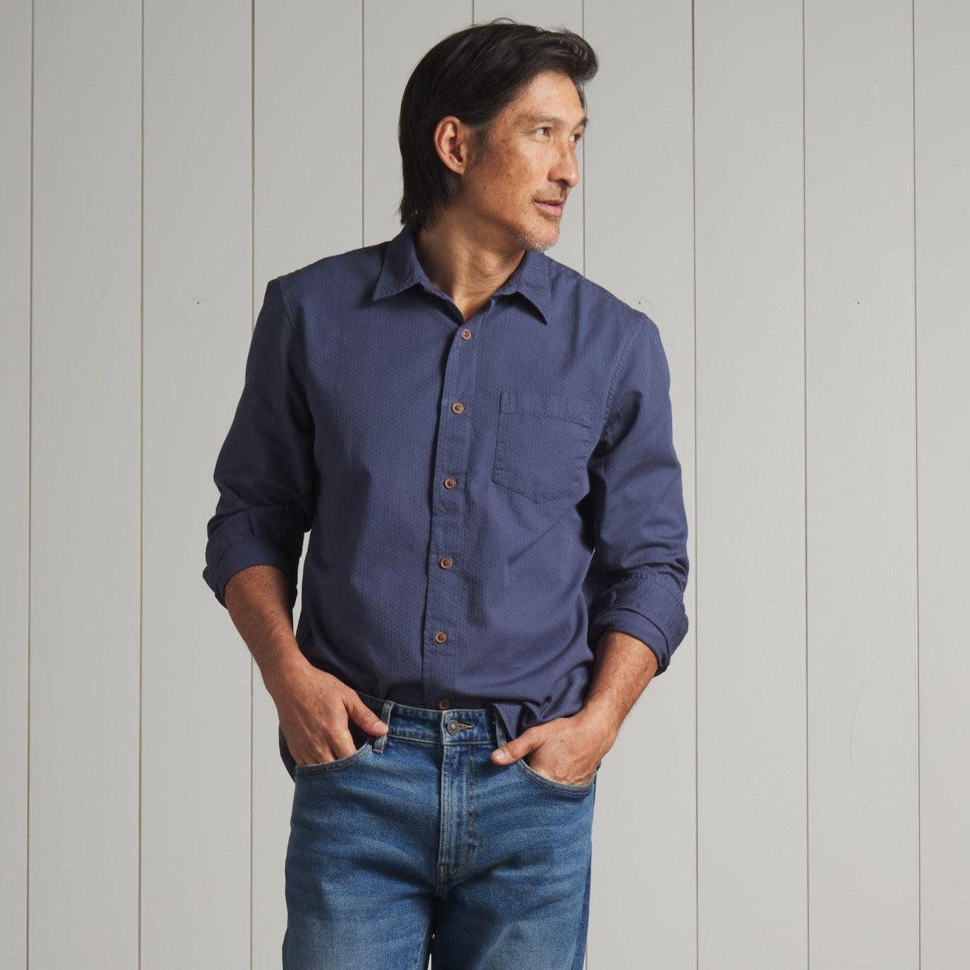 Lorenzo Dobby Weave Shirt - Old Navy Product Image