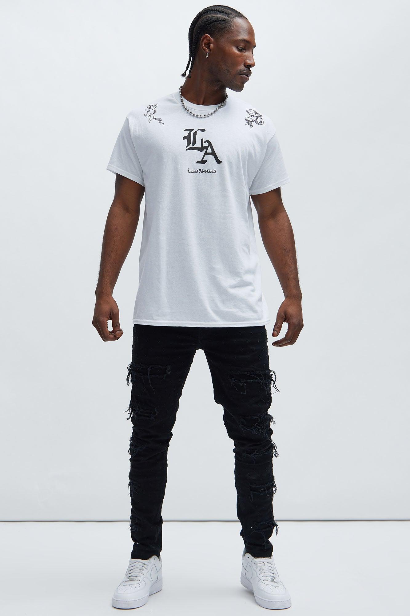 Lost Angeles LA Short Sleeve Tee - White Product Image