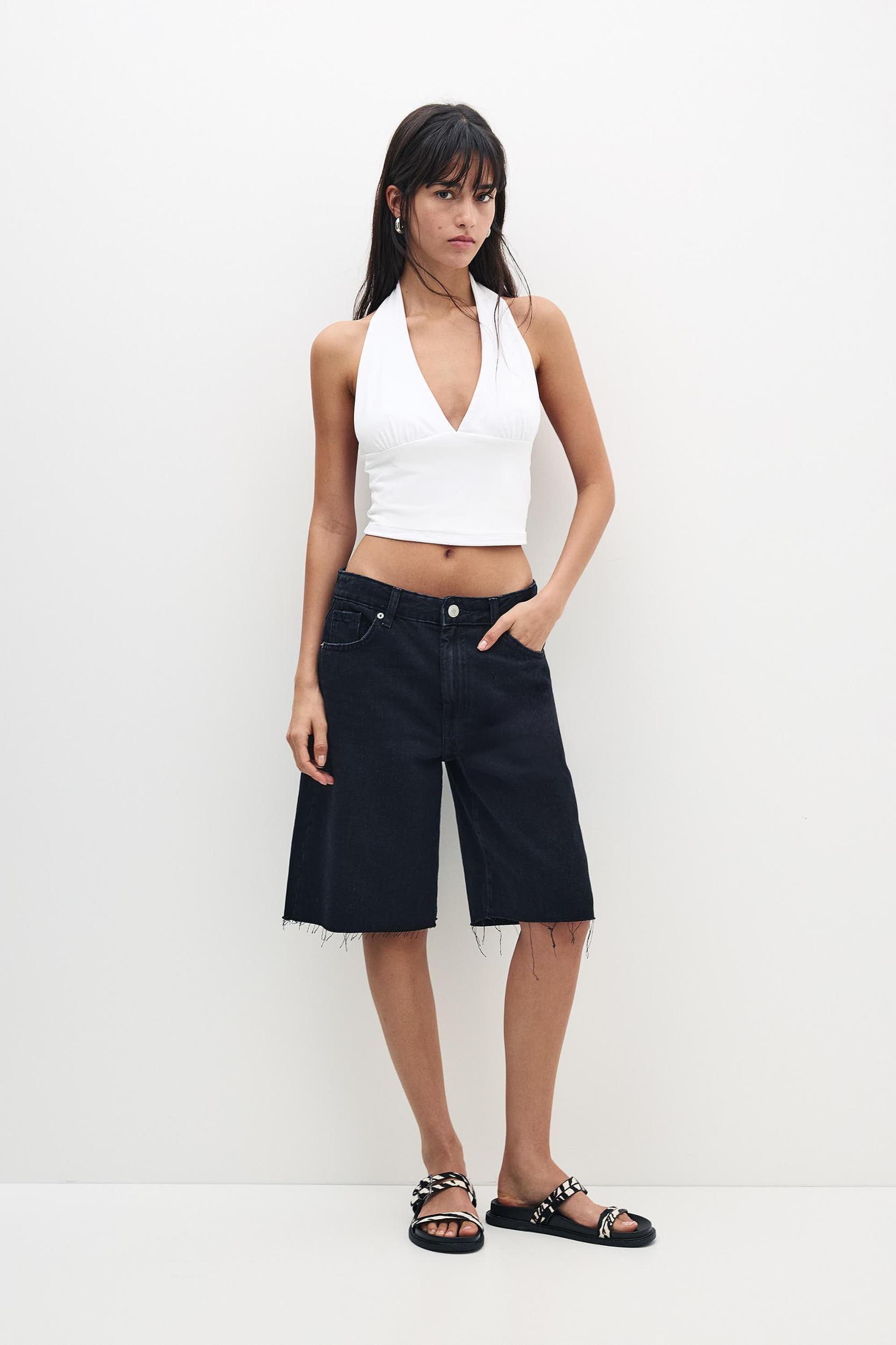 Open-back halter top Product Image