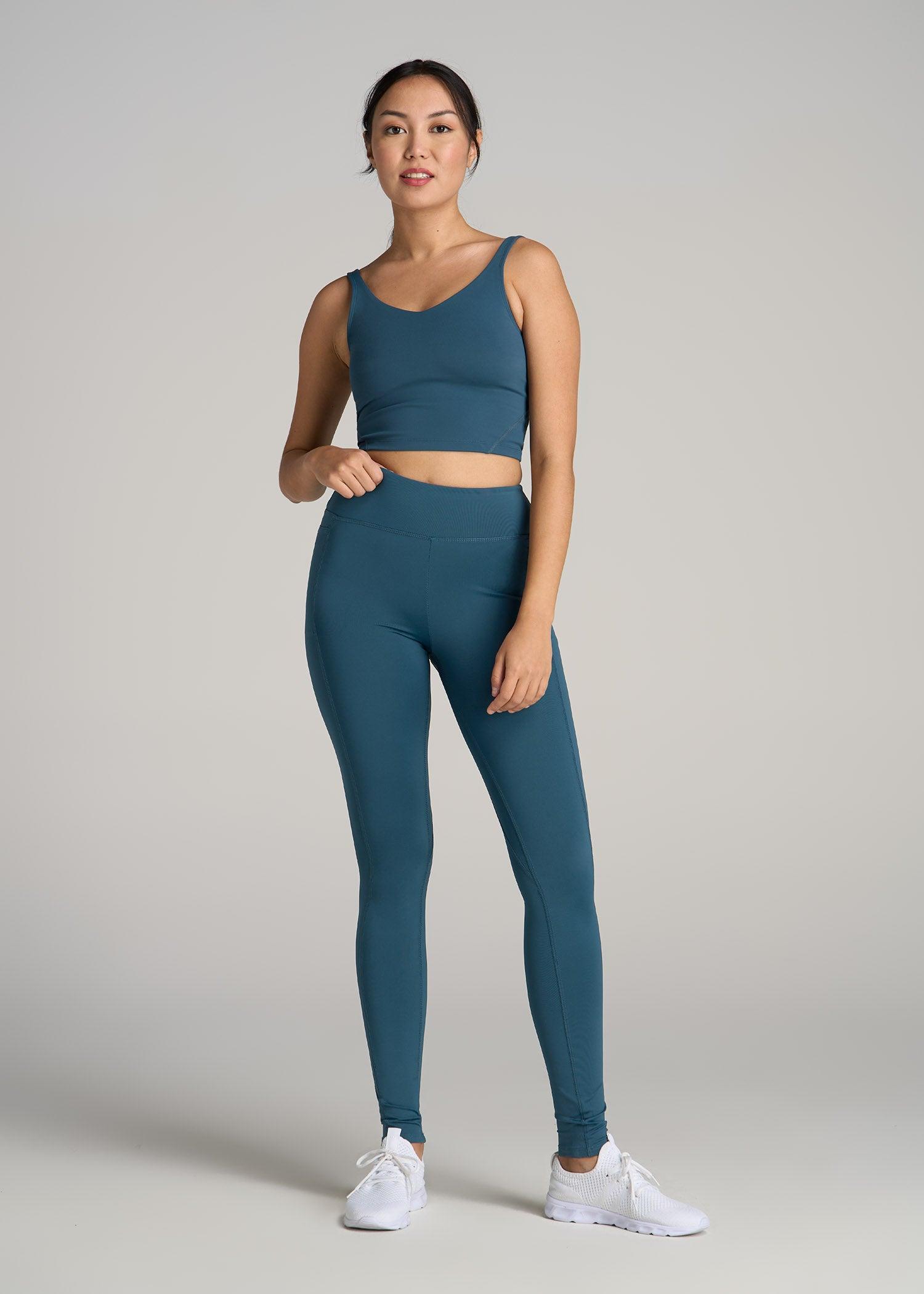 Bella Outer-Pocket Leggings for Tall Women in Deep Water Female Product Image