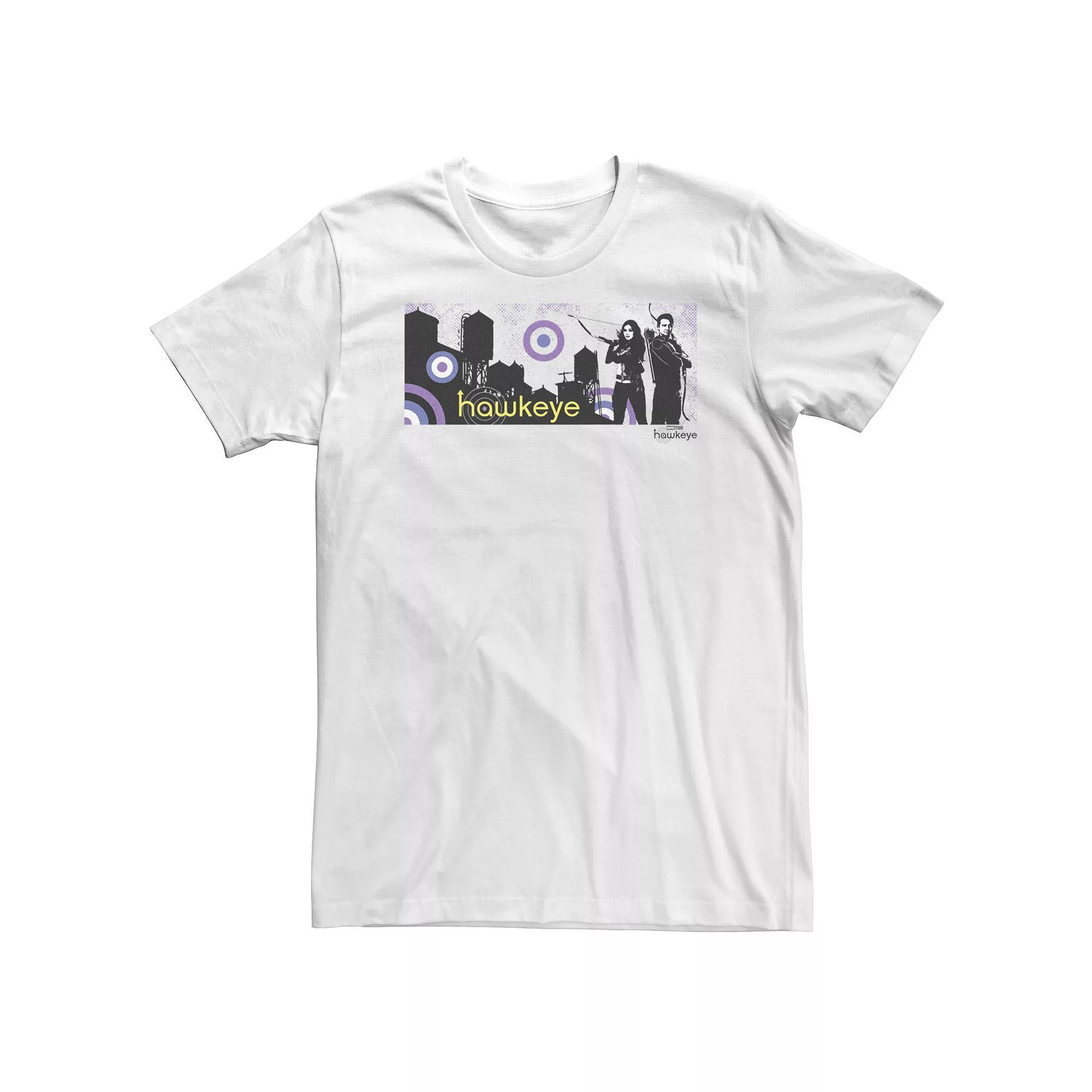 Big & Tall Marvel Hawkeye Stamp Portrait Tee, Men's, Size: 4XL, White Product Image