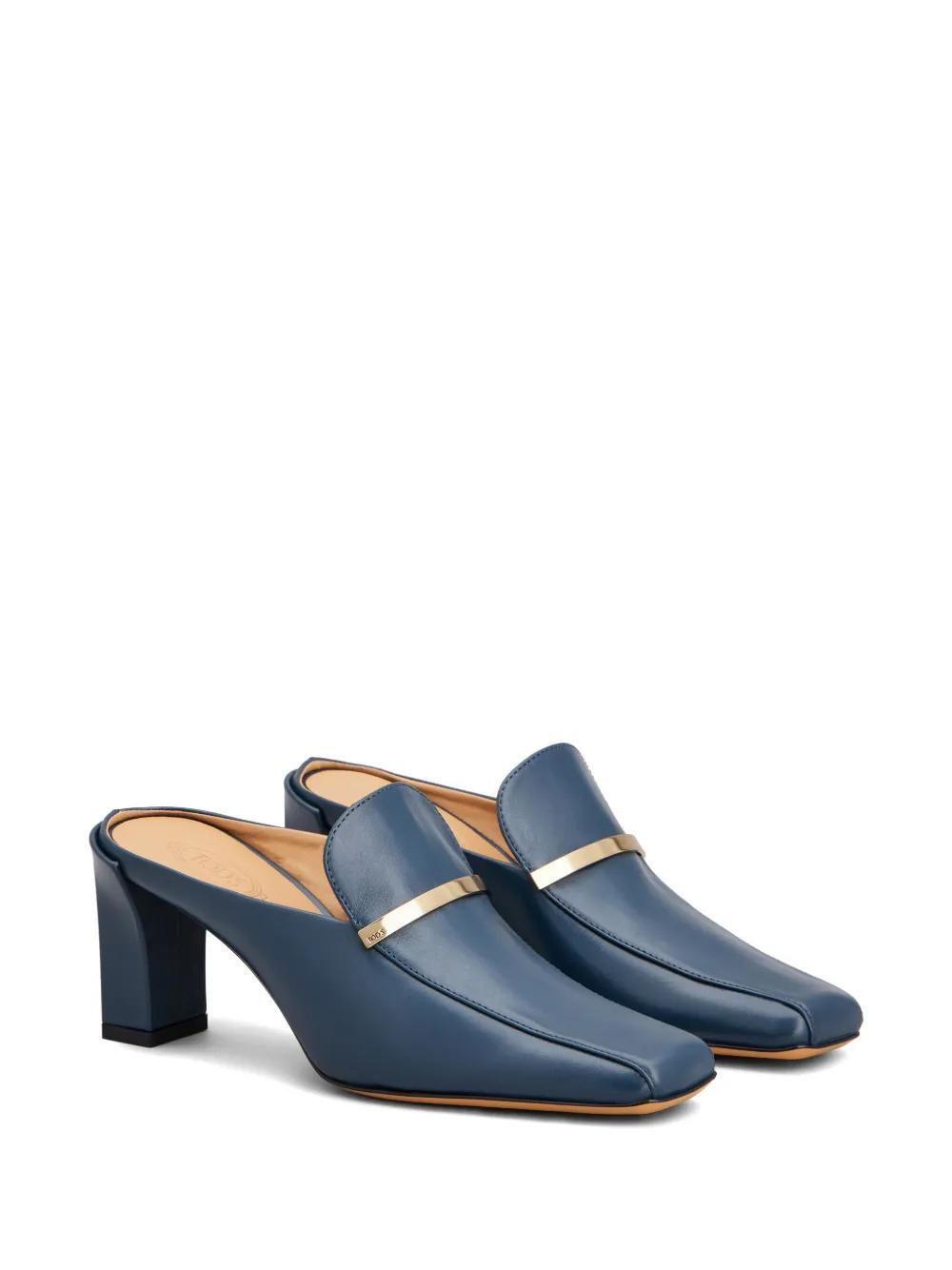 TOD'S Cuoio Mules In Black Product Image