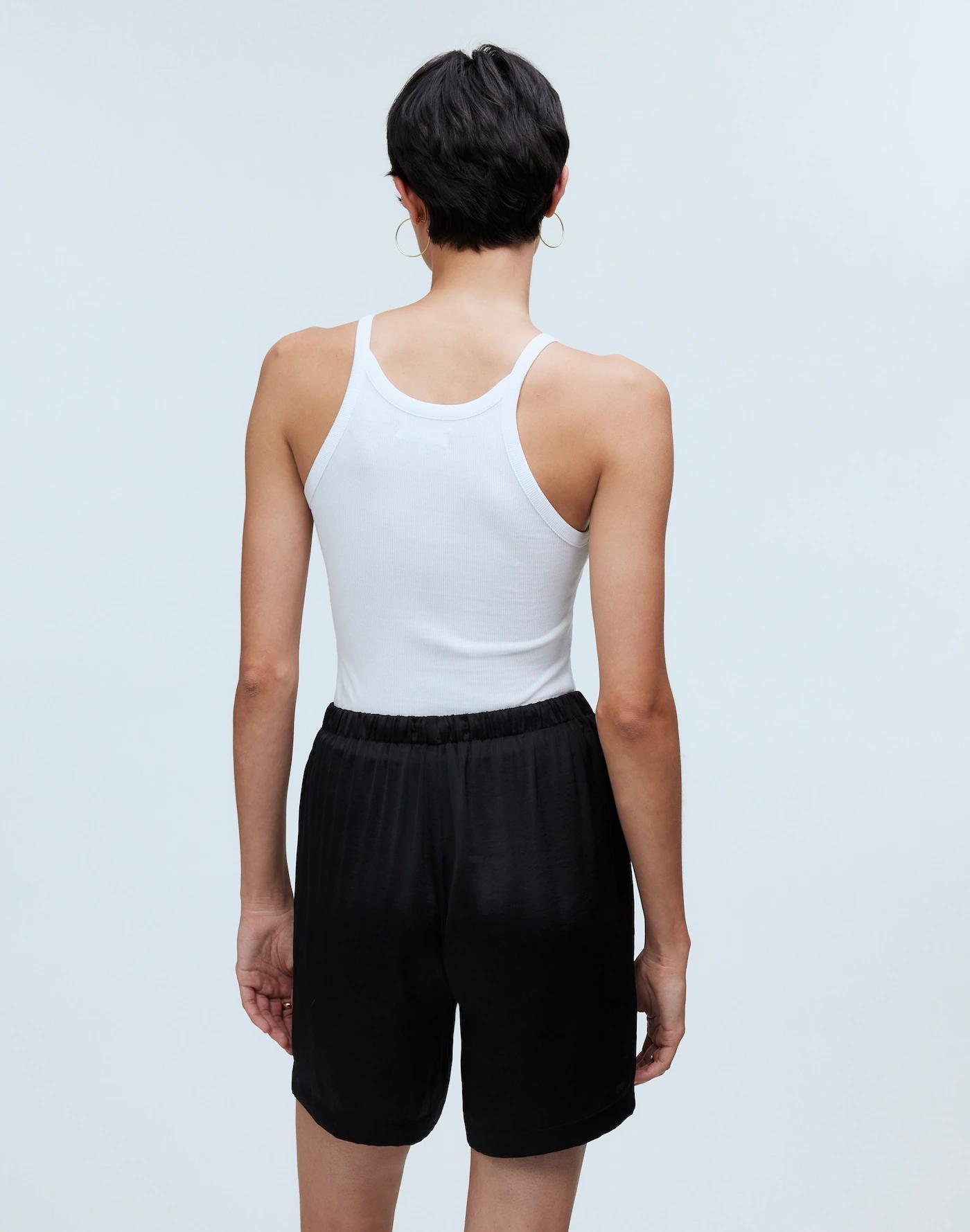 Pull-On Shorts in Satin Product Image