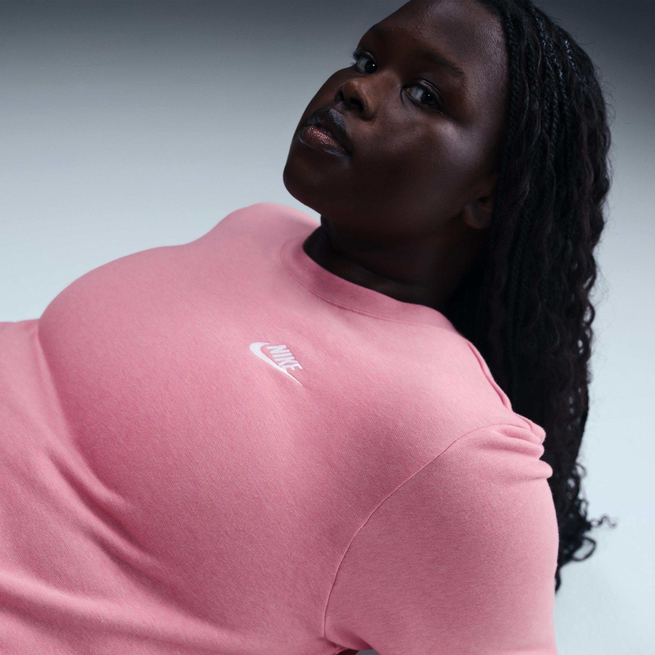 Nike Sportswear Club Fleece Women's Crew-Neck Sweatshirt (Plus Size) Product Image