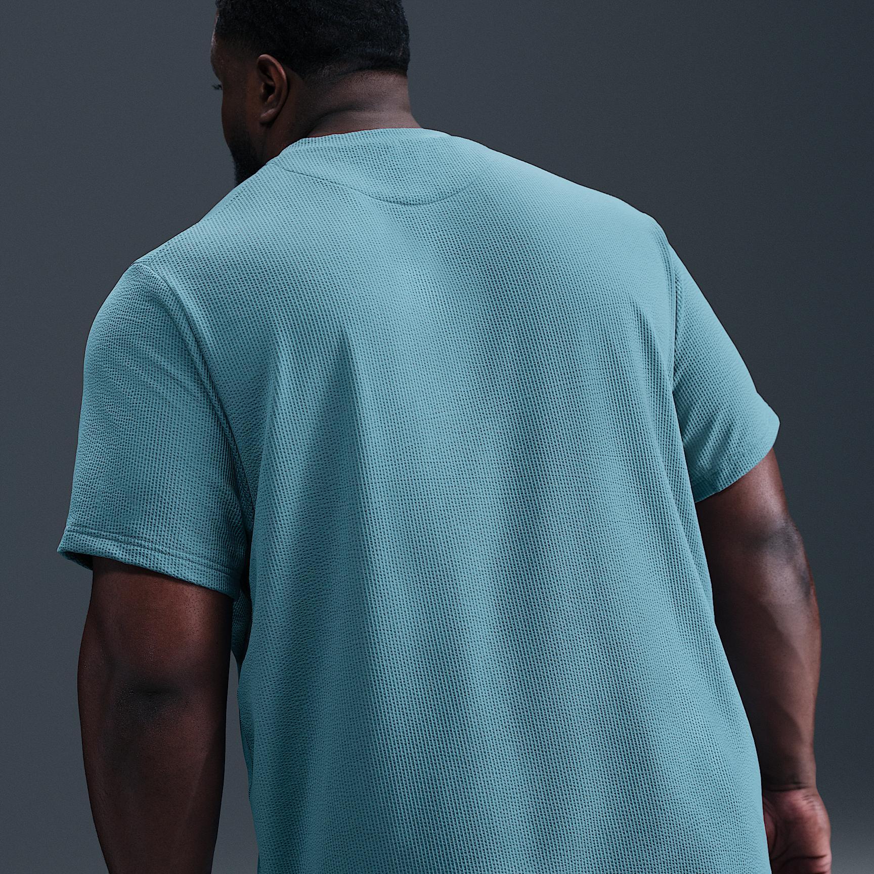 Nike Mens Primary Dri-FIT Seersucker Short-Sleeve Versatile Top | HJ4043-006 Product Image