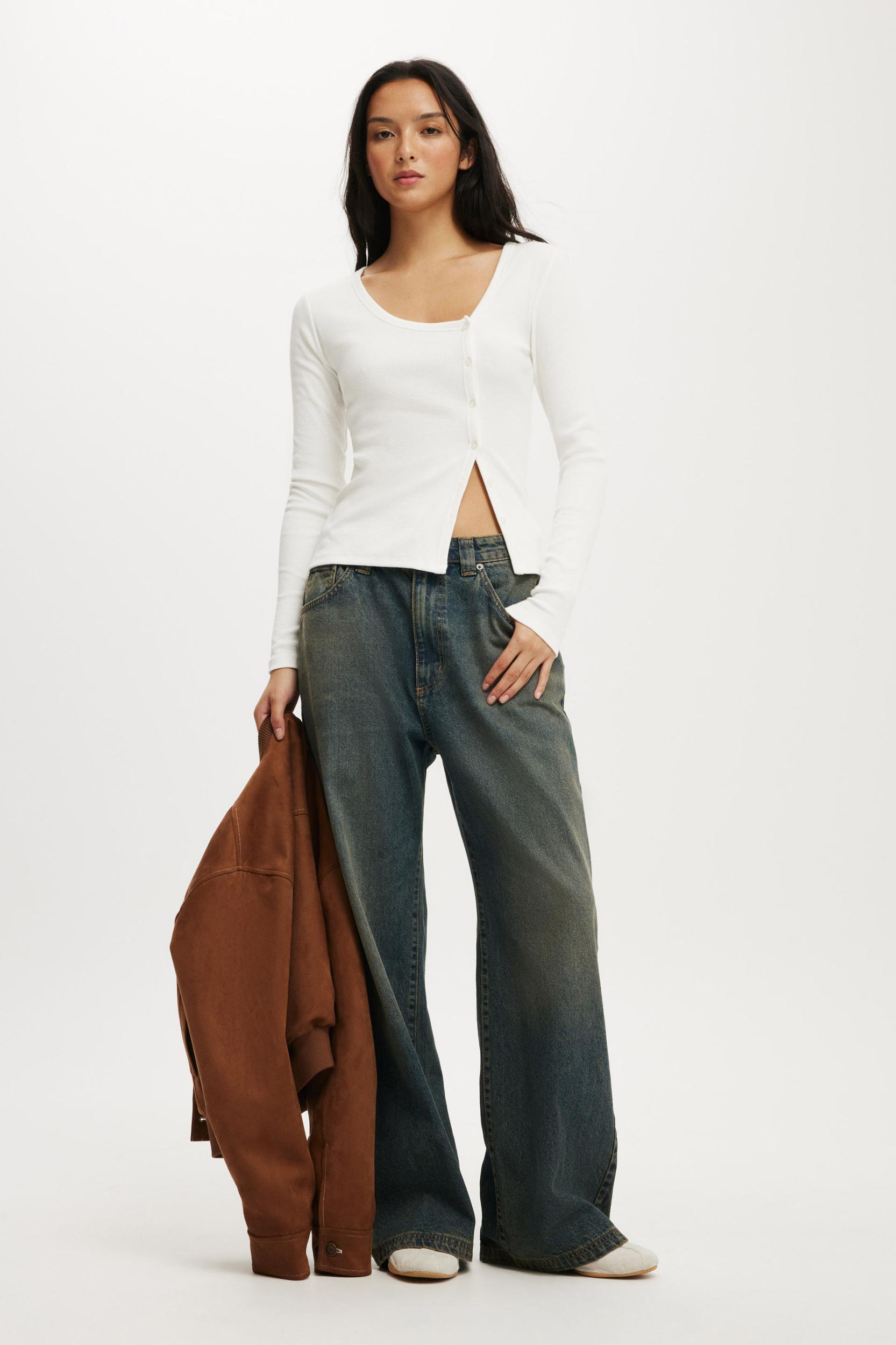 Lily Asymmetric Long Sleeve Top Product Image