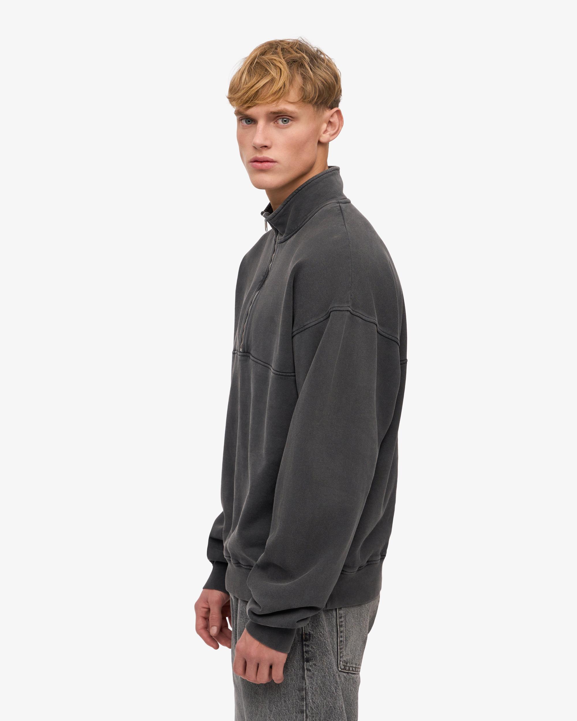Organic Quarter Zip - Faded Black Product Image