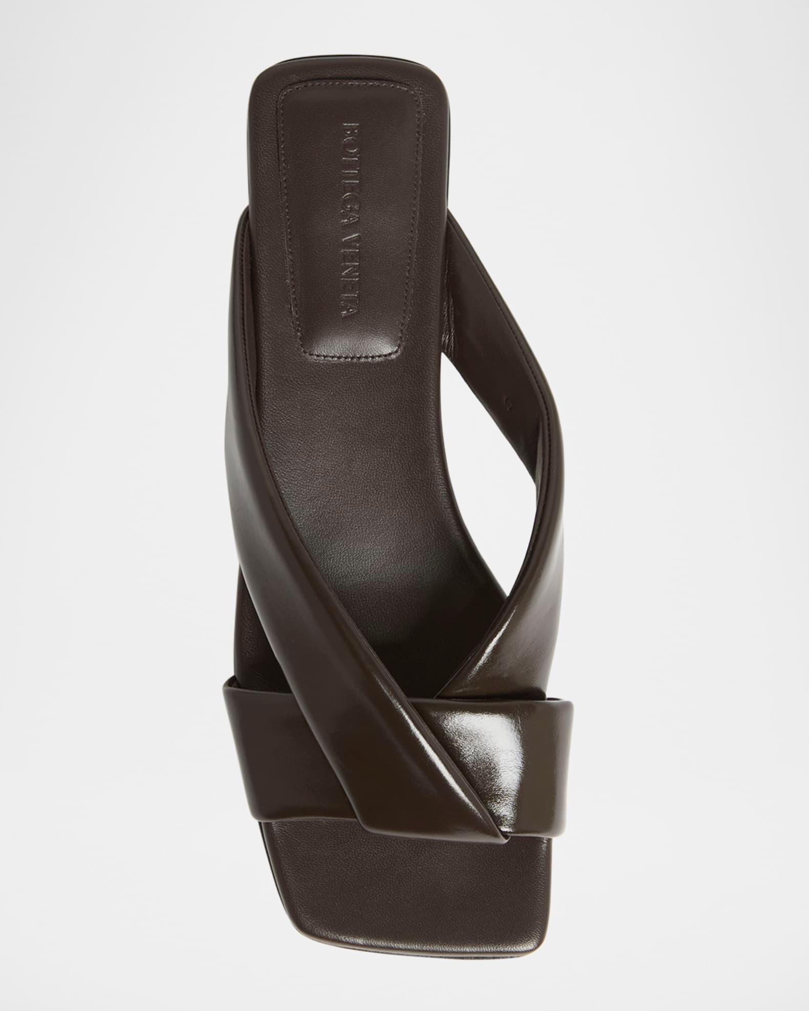 Riva Criss Cross Leather Flat Sandals Product Image