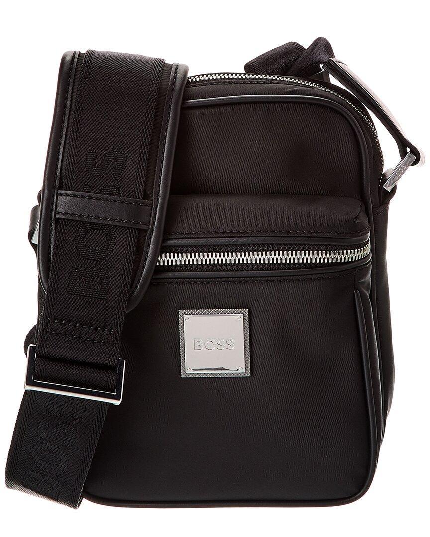 HUGO BOSS Lennon Ns Zip Crossbody In Black Product Image