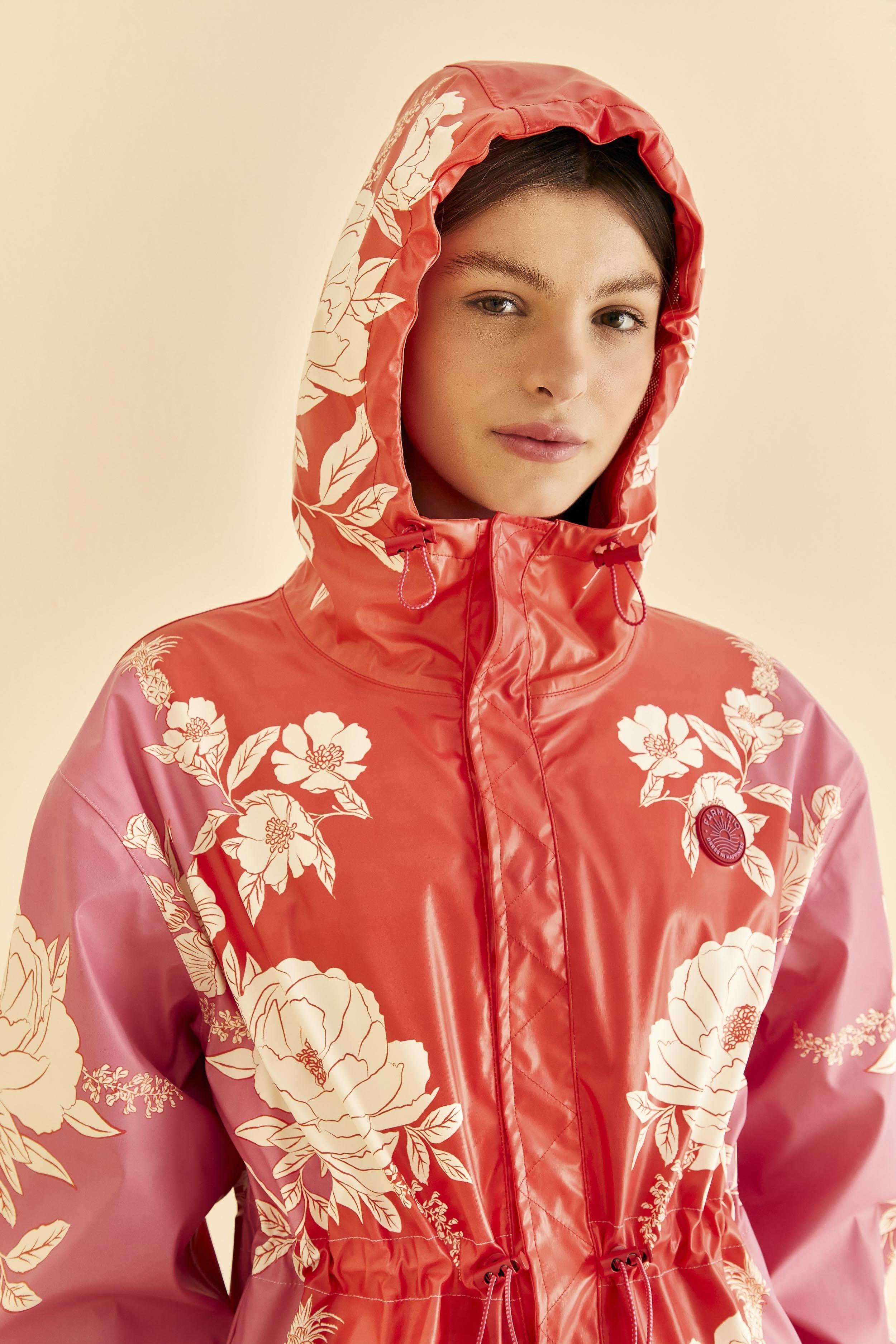 Pink Soft Garden Raincoat Product Image