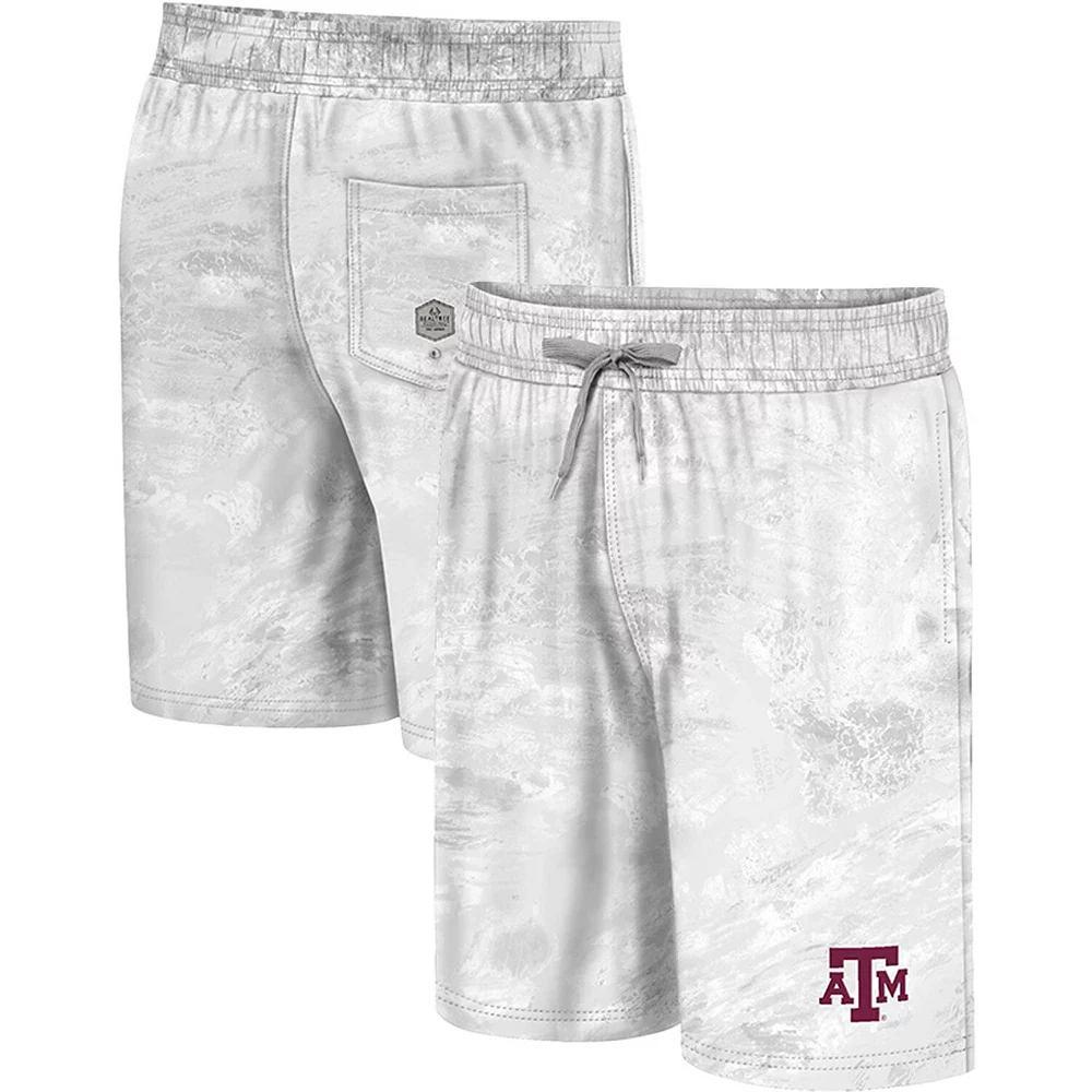 Men's Colosseum White Texas A&M Aggies Realtree Aspect Ohana Swim Shorts, Size: Medium Product Image