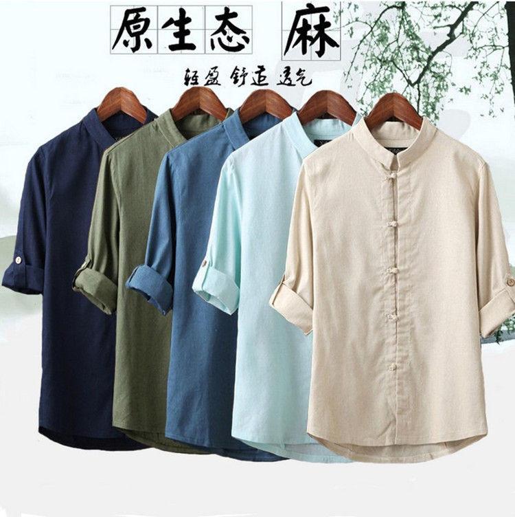 Frog Button Tab-Sleeve Shirt Product Image