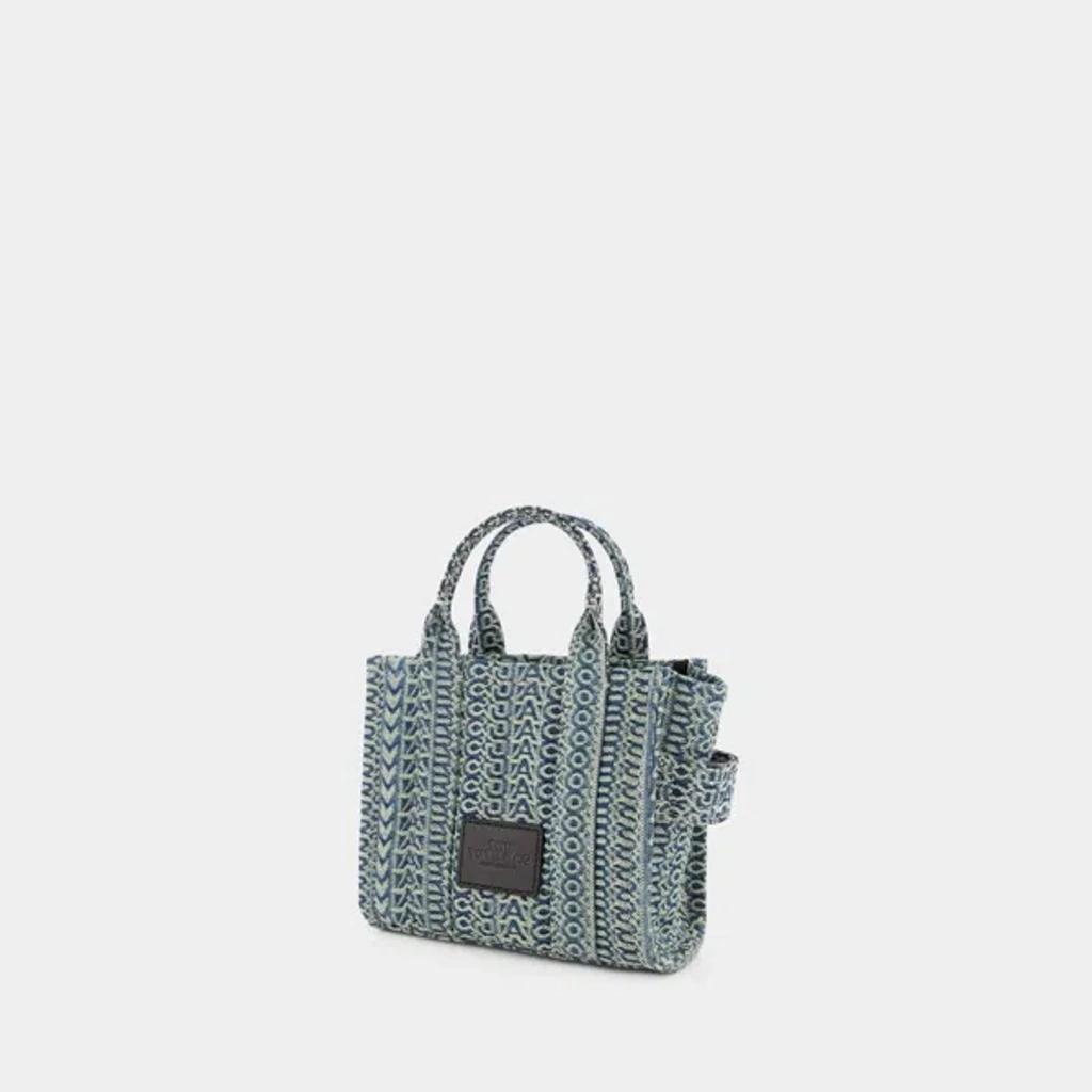 MARC JACOBS The Micro Tote -  - Cotton - Blue Product Image