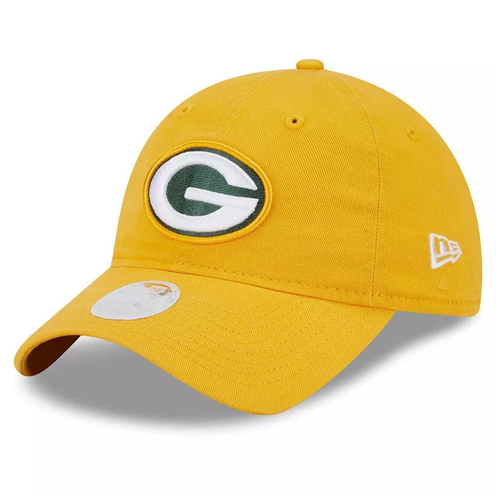 Women's New Era Gold Green Bay Packers Main Core Classic 2.0 9TWENTY Adjustable Hat Product Image