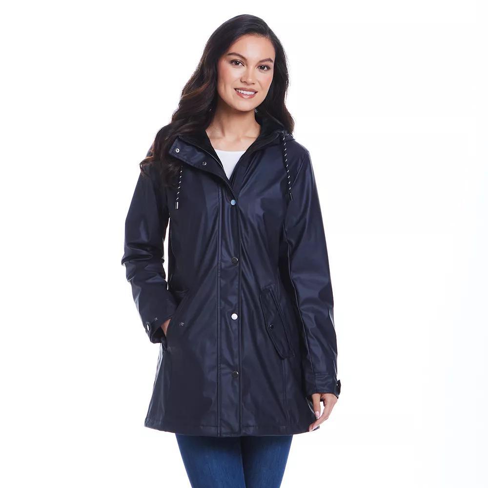 Women's Weathercast Hooded Midweight Rain Jacket,  Product Image
