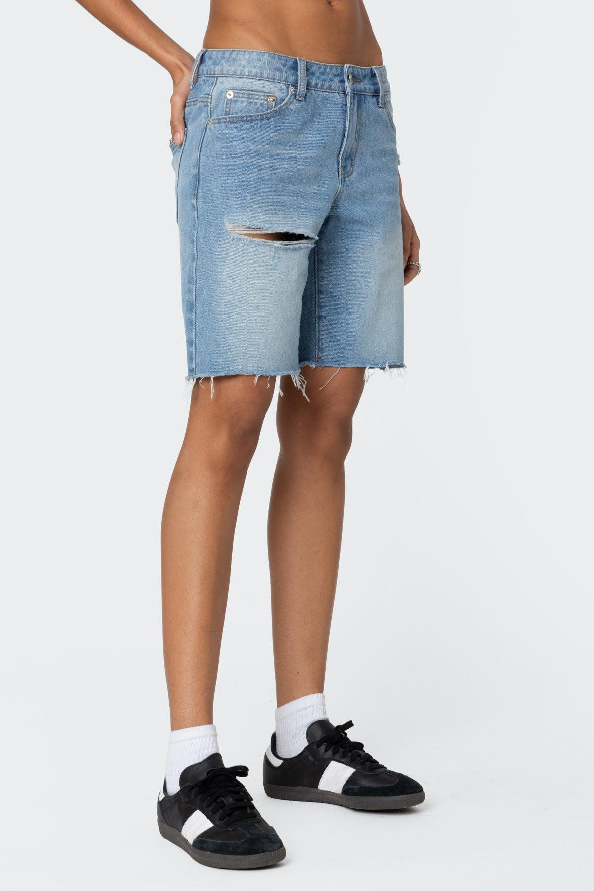 Riptide Denim Bermuda Shorts Product Image