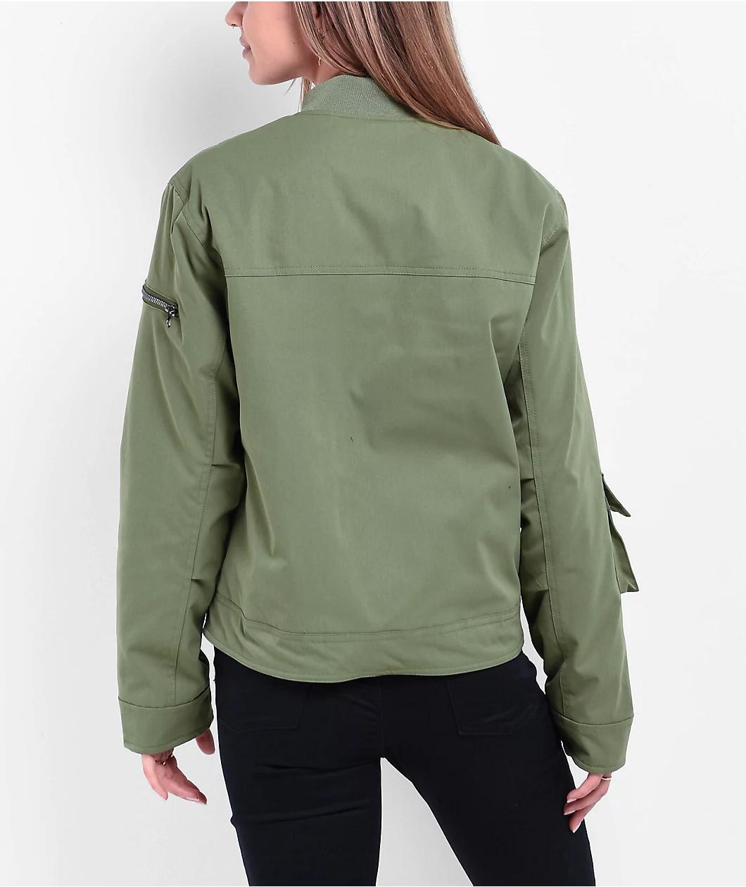 American Stitch Olive Cargo Jacket Product Image