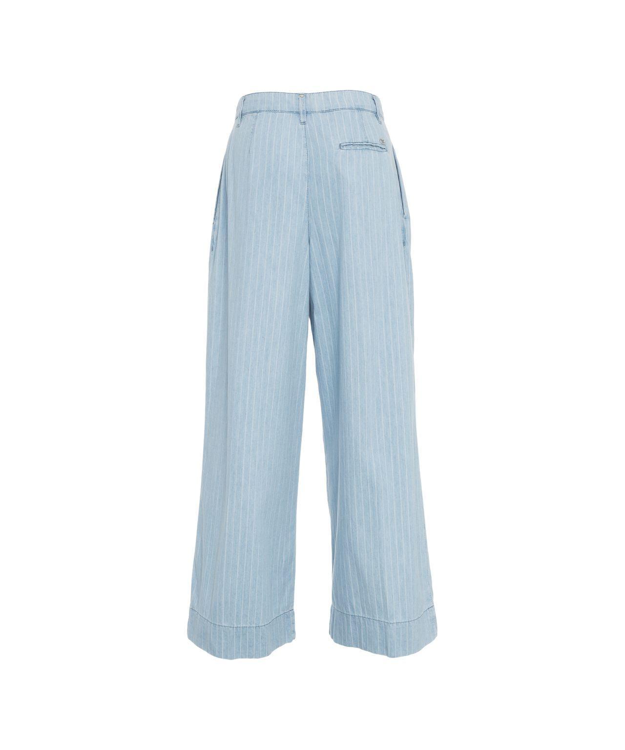 Pinstriped denim pants Product Image