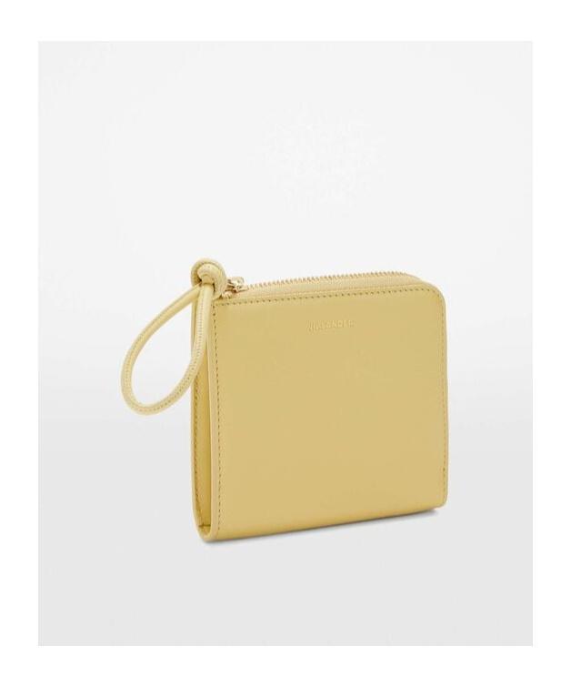 JIL SANDER Giro Logo-stamp Leather Cardholder In Nude Product Image