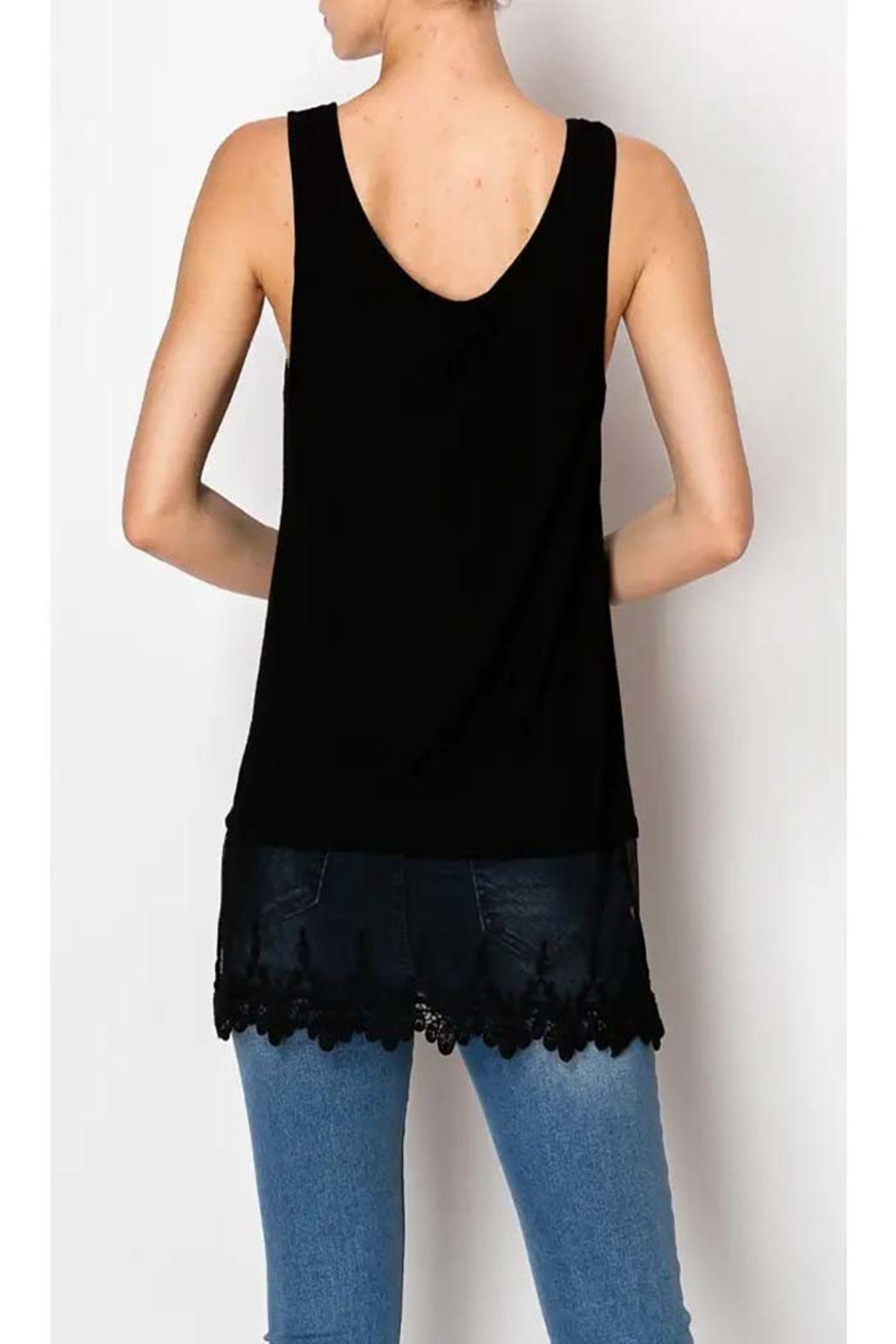 Tank Top With Lace Layer Product Image