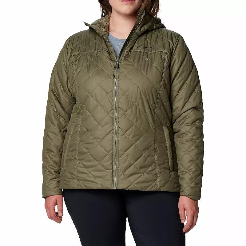 Plus Size Columbia Copper Crest II Hooded Jacket, Womens Collegiate Blue Product Image