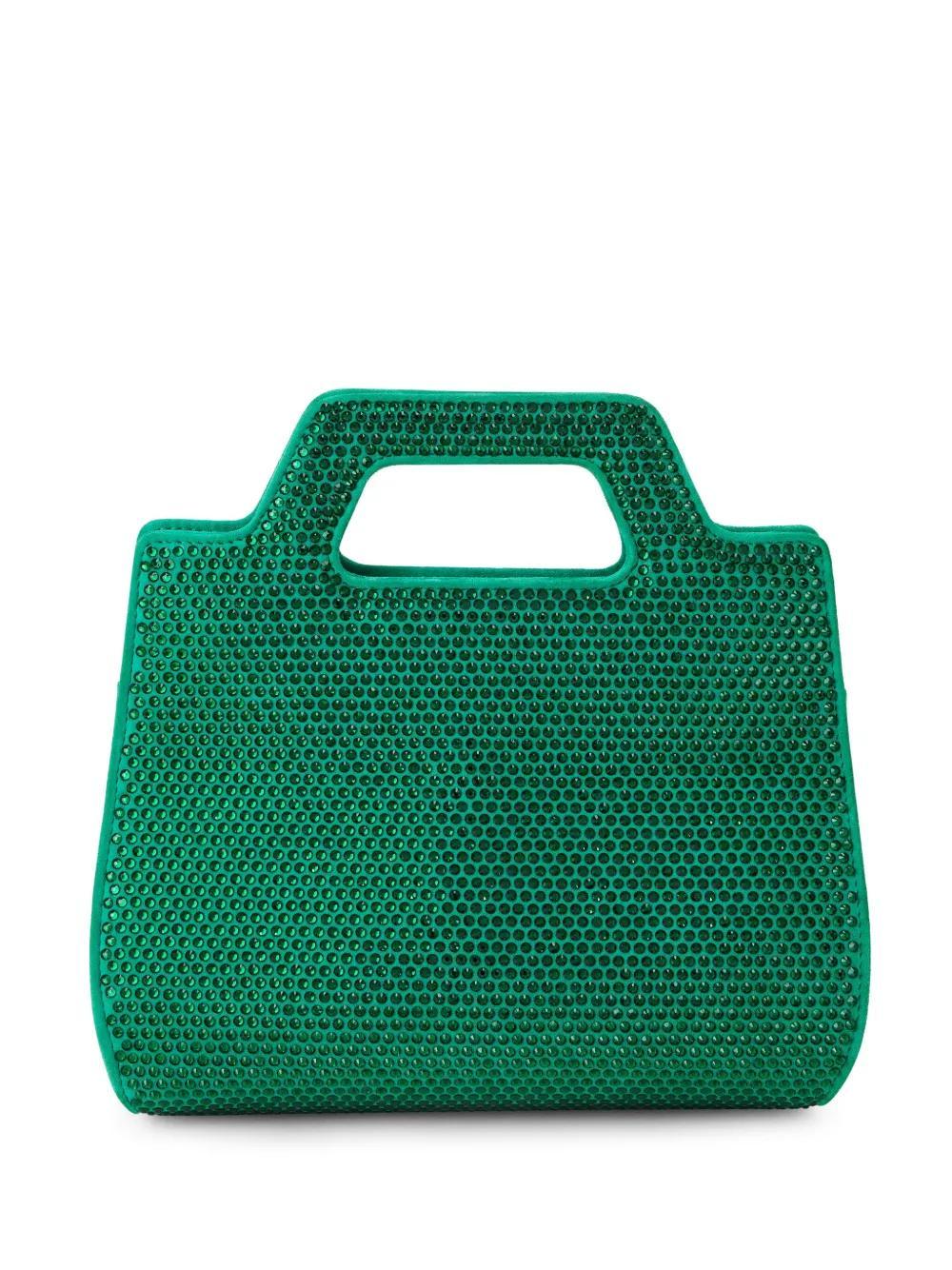 FERRAGAMO Crystal-embellished Mini Bag In Green Product Image