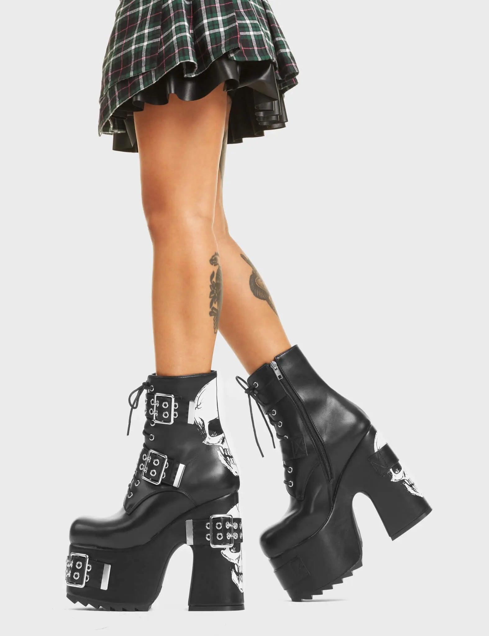 Whatever Chunky Platform Ankle Boots Product Image
