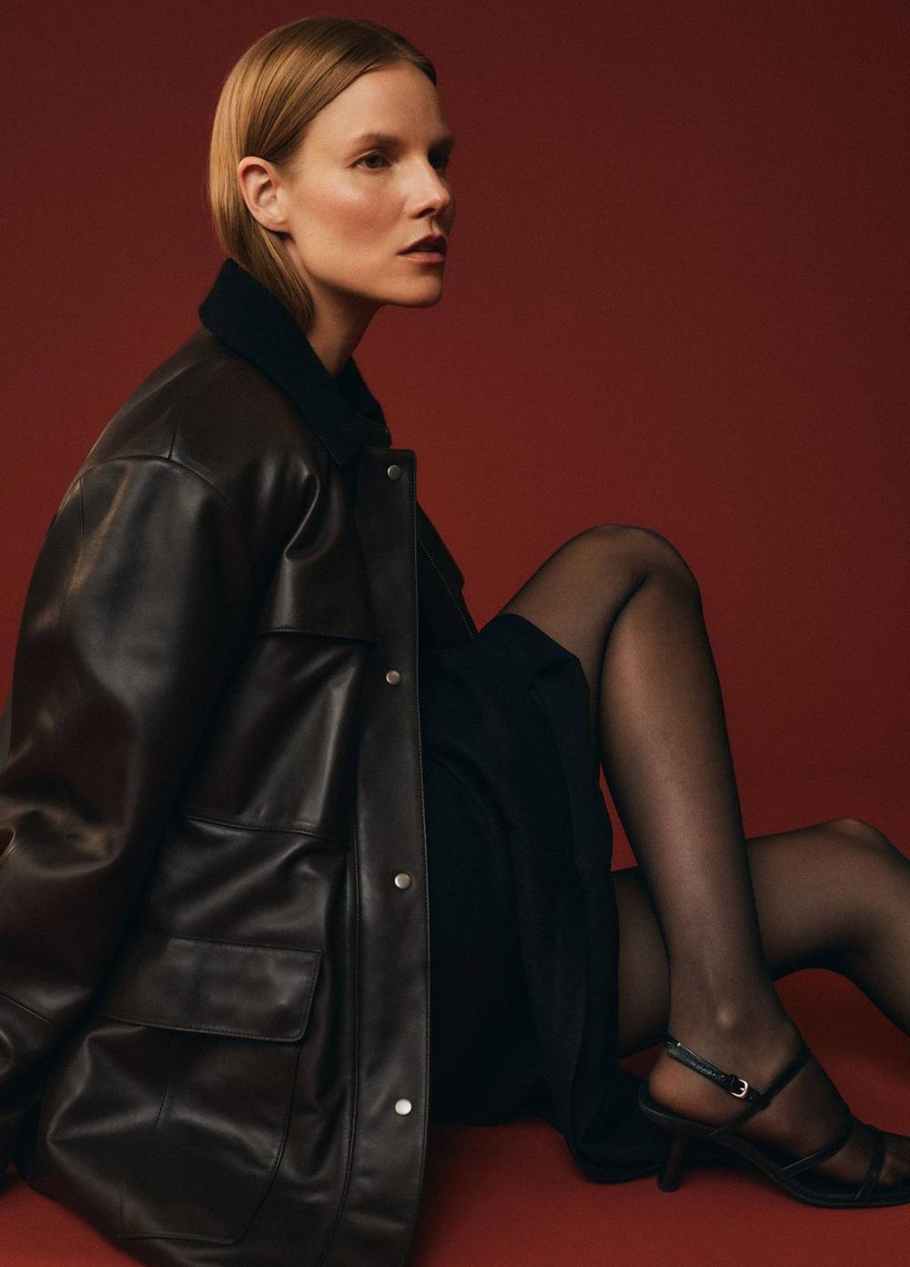 Leather Utility Jacket Product Image