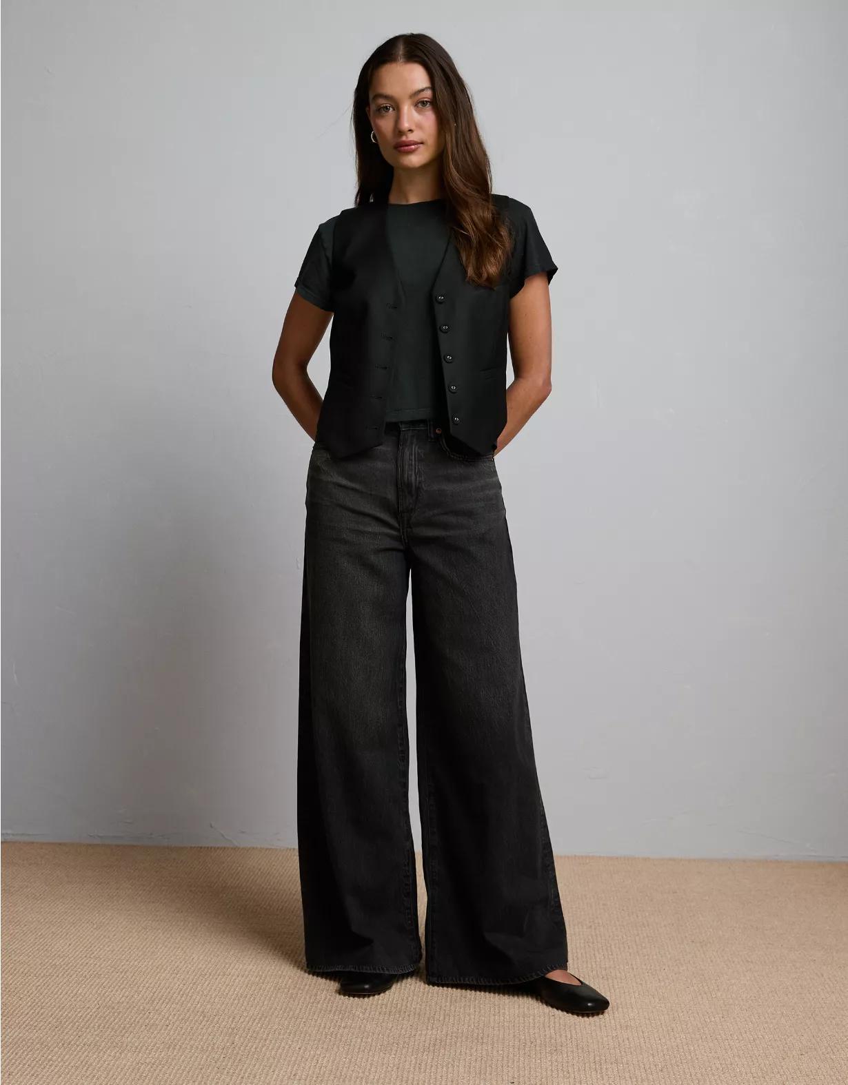 AE77 Premium Wide 5-Pocket Jean Product Image