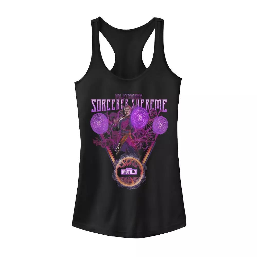 Juniors' Marvel What If Doctor Strange Sorcerer Supreme Poster Racerback Tank Top, Girl's,  Product Image
