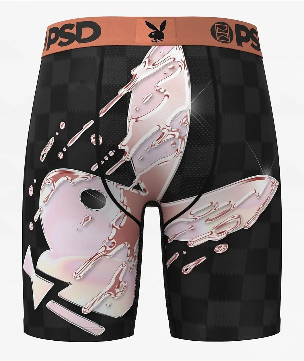 PSD x Playboy Rose Drippin' Black Boxer Briefs Product Image