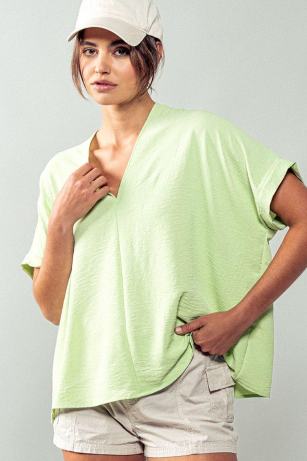 Breezy Airflow V-Neck Top Product Image