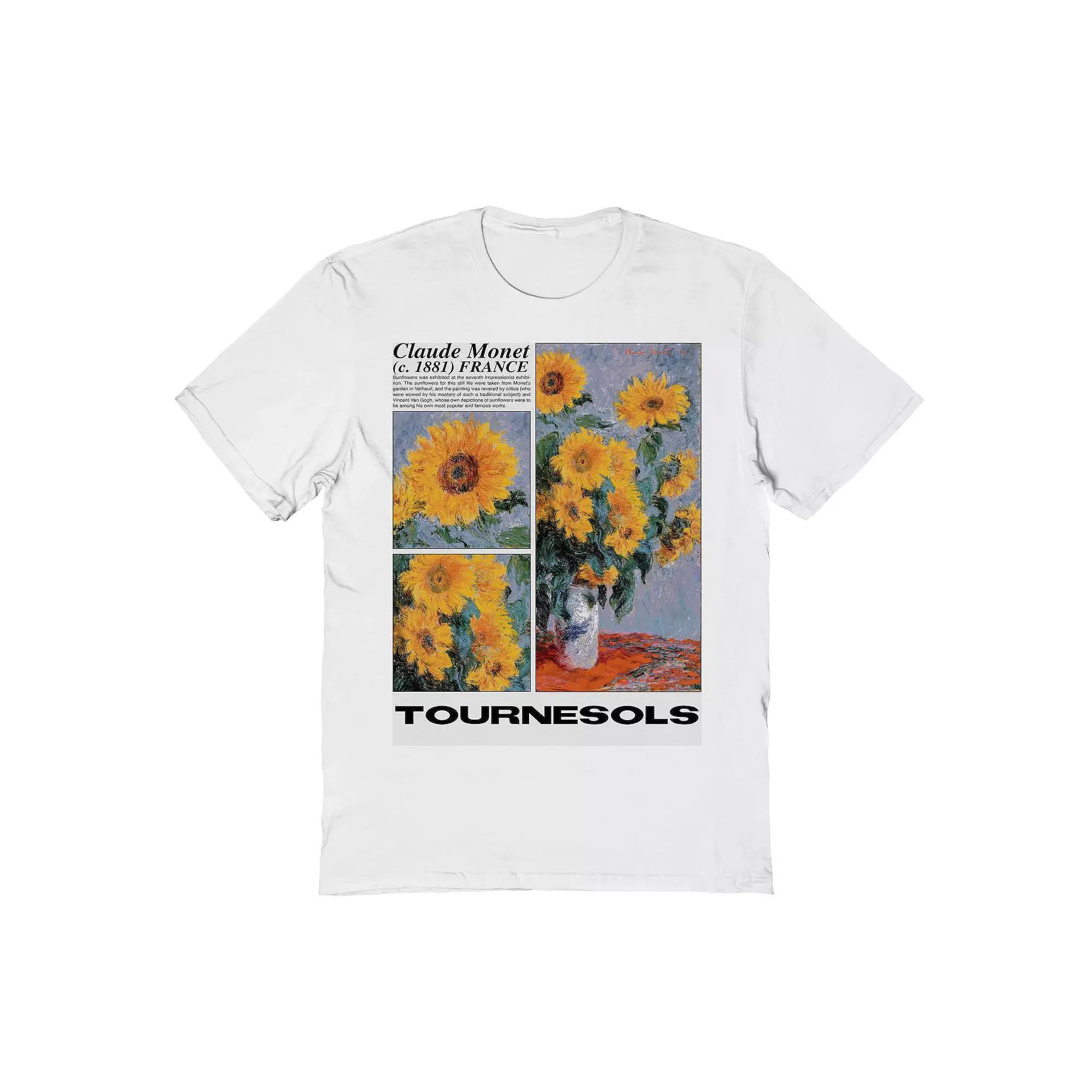 Men's Fine Art - Tournesols Graphic Tee, Size: XL, Beige Khaki Product Image