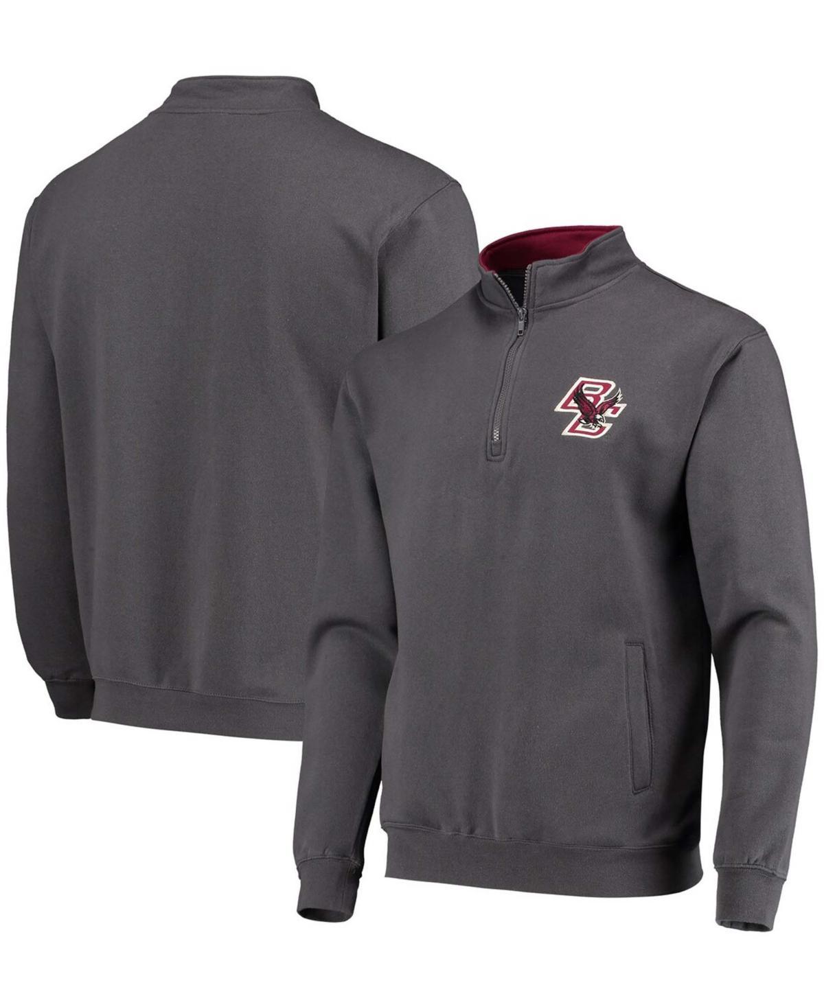 Mens Colosseum Charcoal Boston College Eagles Tortugas Logo Quarter-Zip Pullover Jacket Product Image