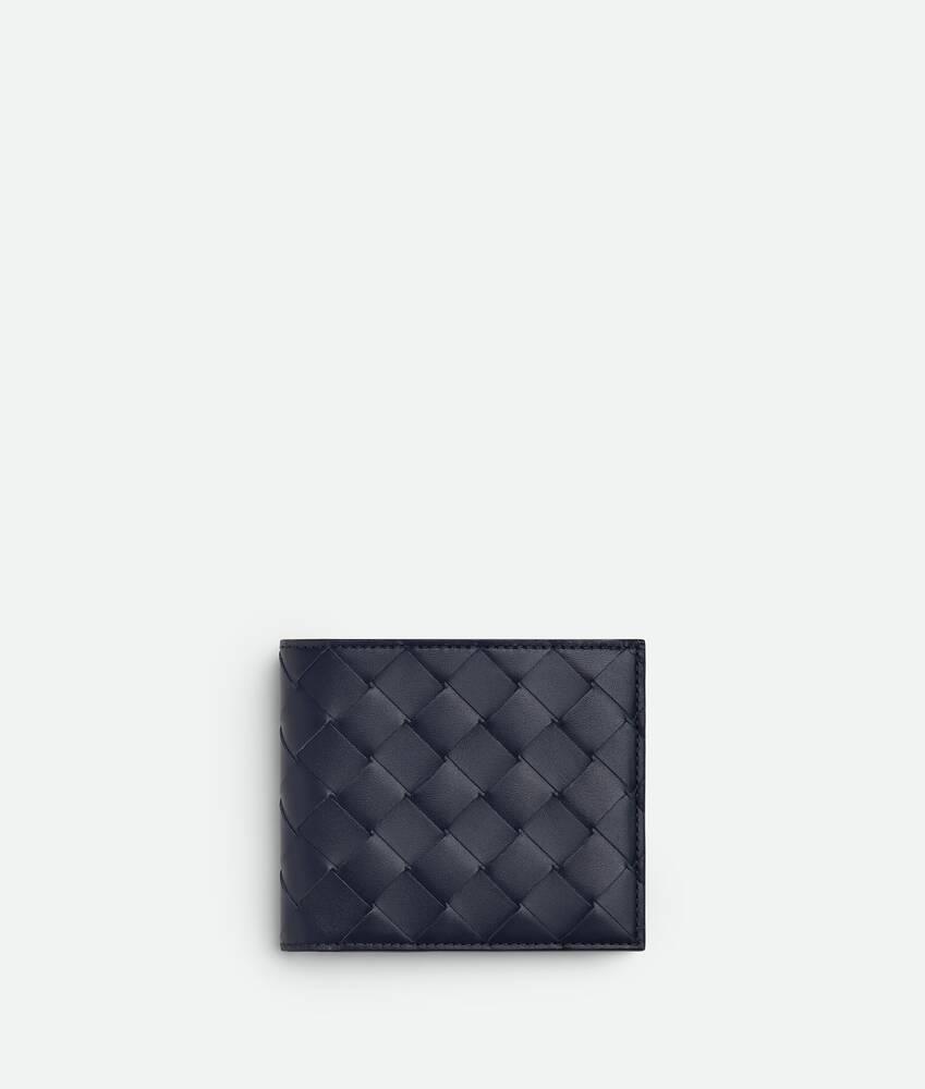 Men's Intrecciato Bi-Fold Wallet in Abyss/cypress Product Image