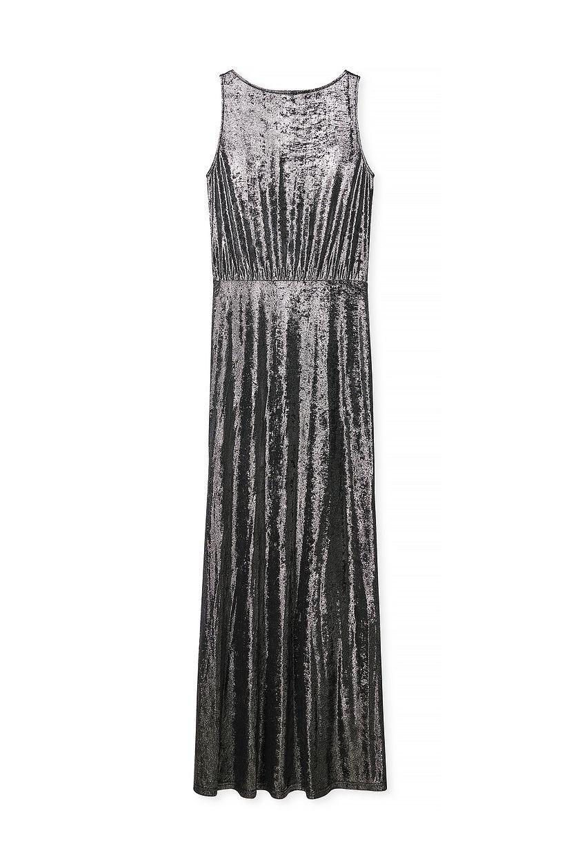 Draped Shiny Dress Product Image