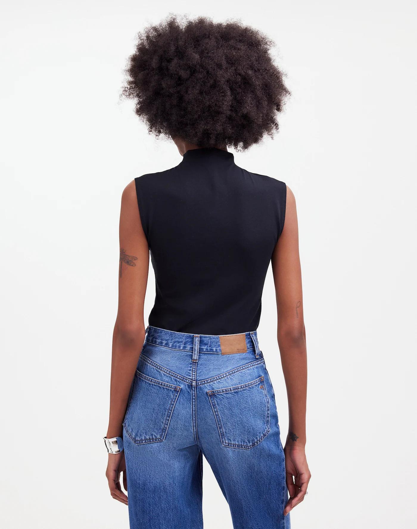 Funnelneck Cropped Muscle Tee Product Image