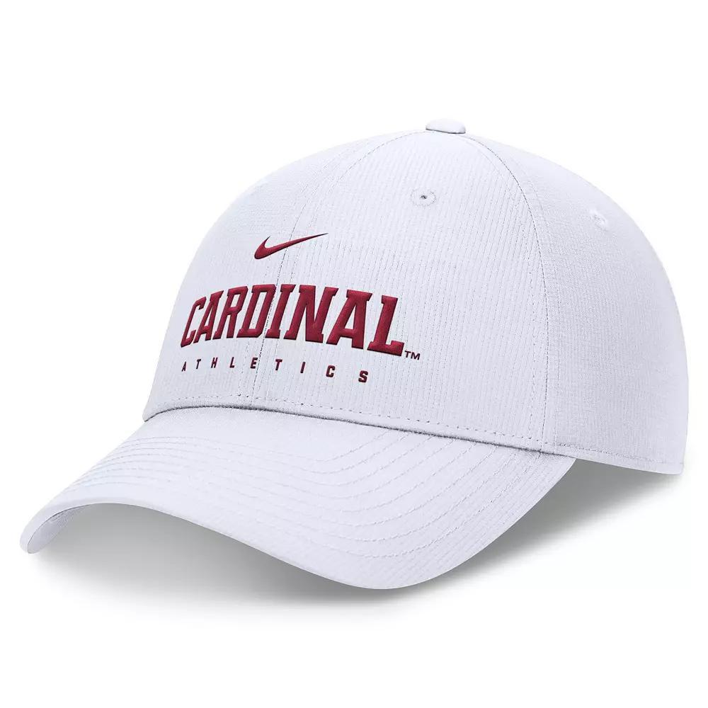 Men's Nike White Stanford Cardinal 2024/25 On-Field Club Performance Adjustable Hat,  Product Image