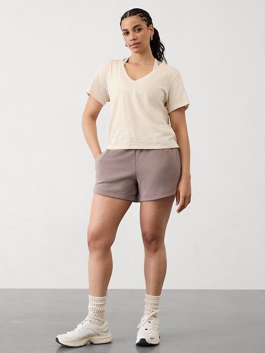 Essential Slub V-Neck Tee Product Image