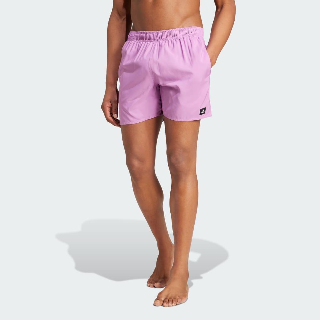 adidas Solid CLX Short-Length Swim Shorts Preloved Purple XS Mens Product Image