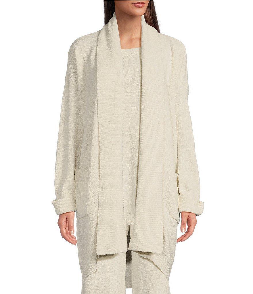 N Natori Chenille Open Front Lounge Cardigan Product Image