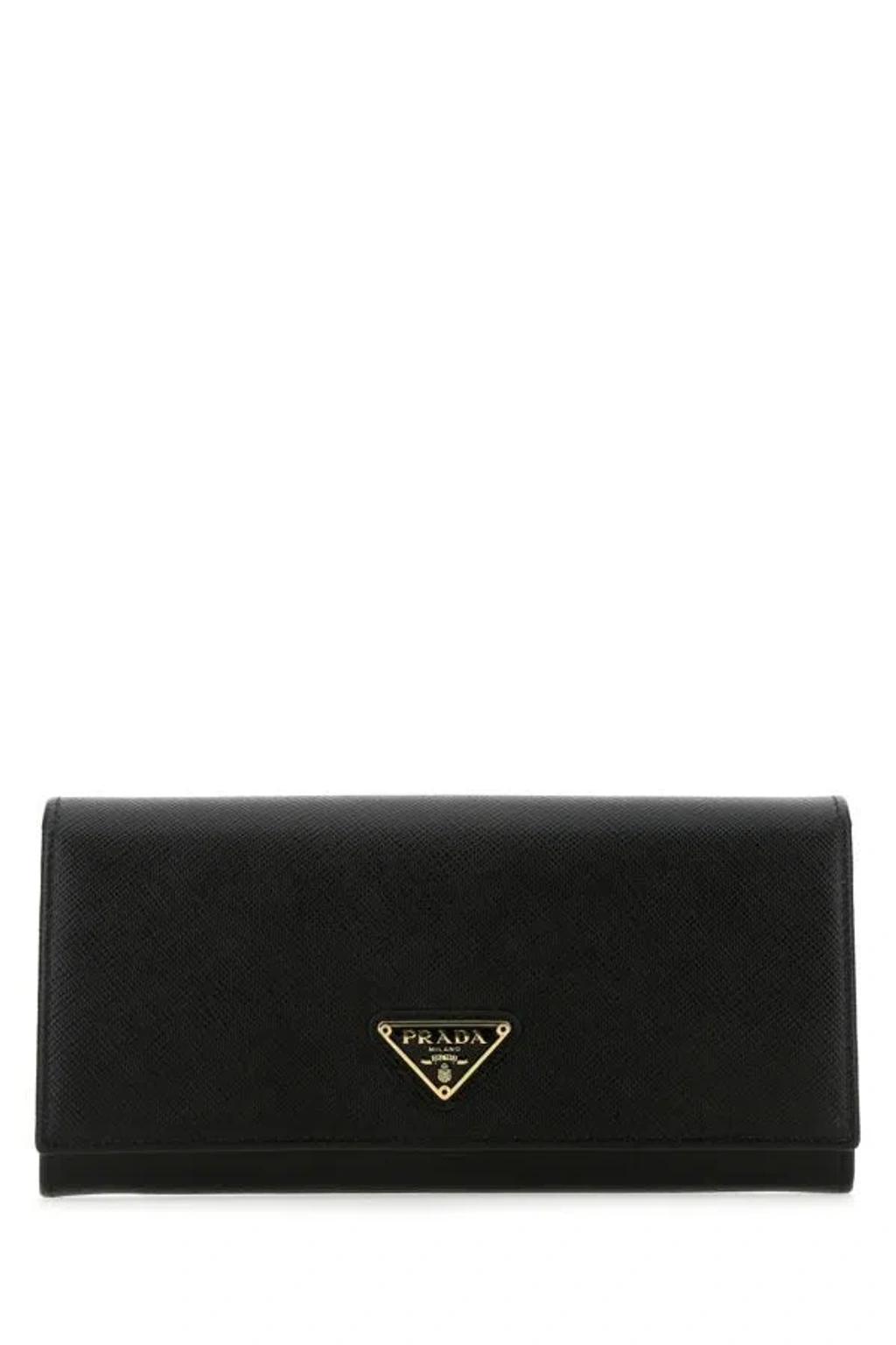 PRADA Black Leather Wallet Product Image